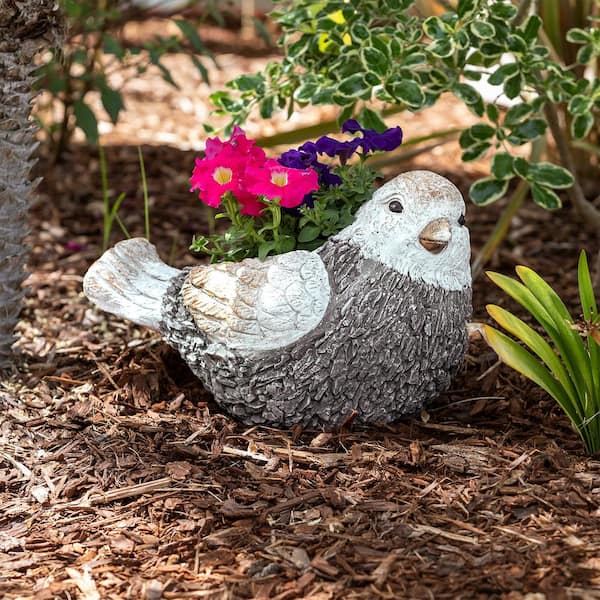 WELCOME OWL Animal Metal Plant Stake for Garden Yard Patio Planter Home Decor 