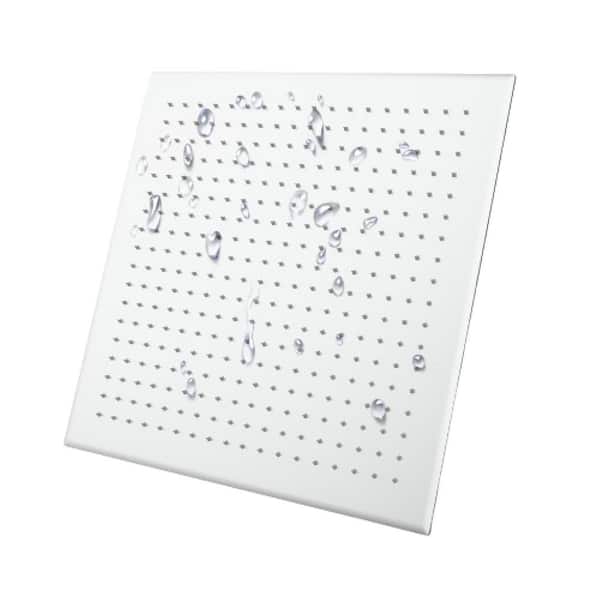 16 in. x 16 in. Rain Shower Head, Square Ultra Thin 304 Stainless Steel High Pressure Shower Head