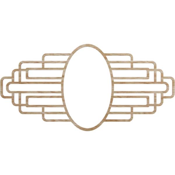 28 in. x 10.25 in. x 0.25 in. Wood Medallion Moulding
