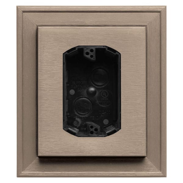 Mid America 7 in. x 8 in. #023 Wicker UL Electrical Mounting Block