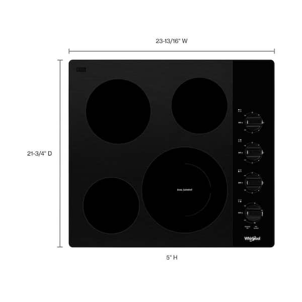 Whirlpool 30 in. 4-Burner Electric Coil Cooktop with Simmer & Power Burner  - White