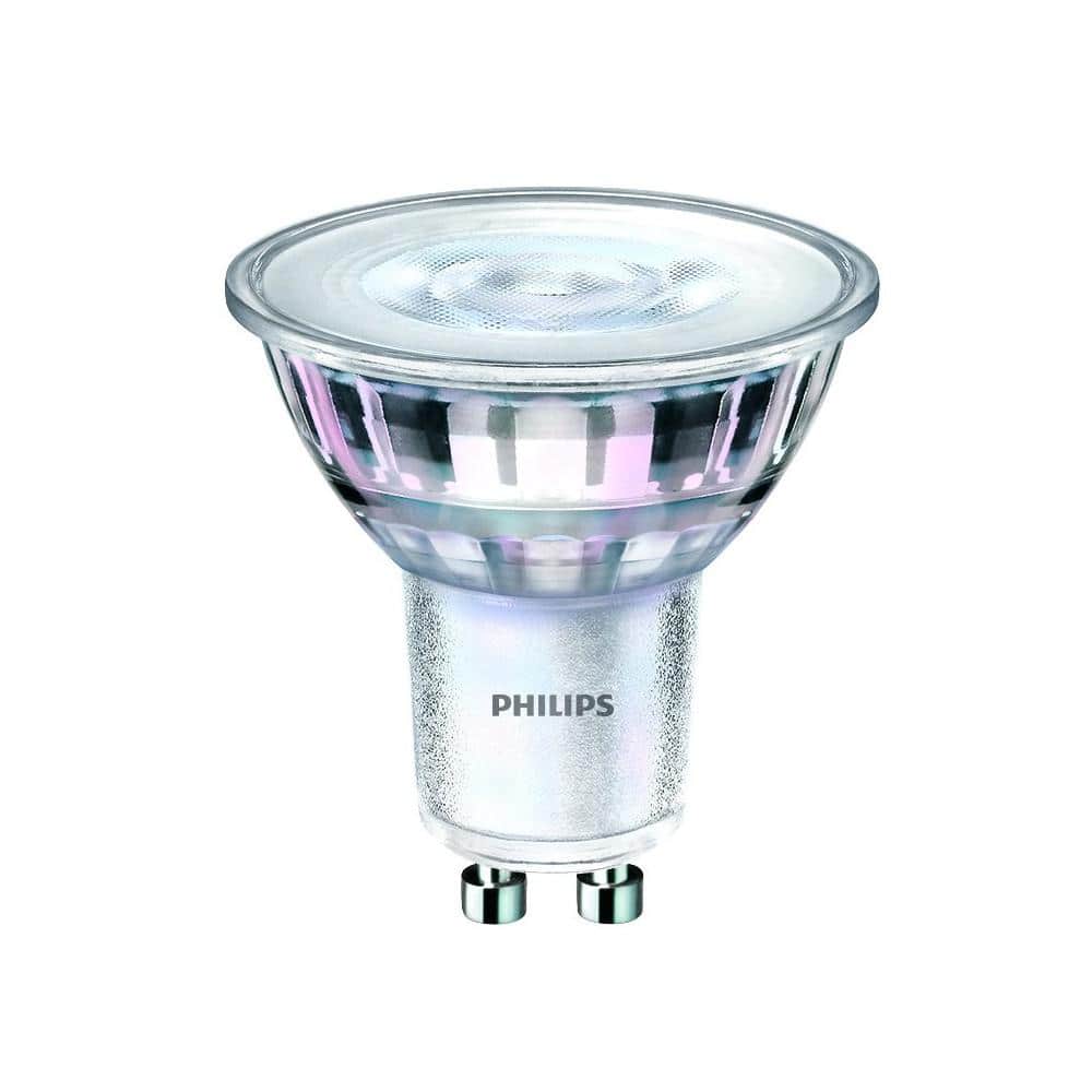 Razernij Zegevieren Uitstroom Philips 50-Watt Equivalent MR16 and GU10 LED Light Bulb Bright White  (3-Pack) 544932 - The Home Depot