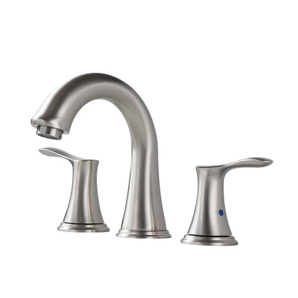 Flynama 8 in, Widespread Double Handle Bathroom Sink Faucet with