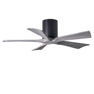 Irene 42 in. Indoor/Outdoor Matte Black Ceiling Fan with Remote Control and Wall Control