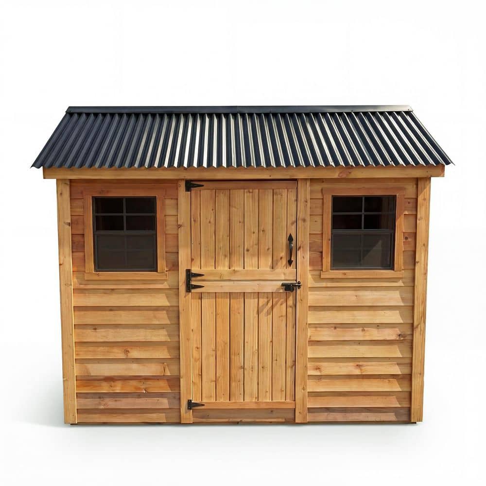 Outdoor Living Today Cabana 9 ft. W x 6 ft. D Cedar Wood Garden