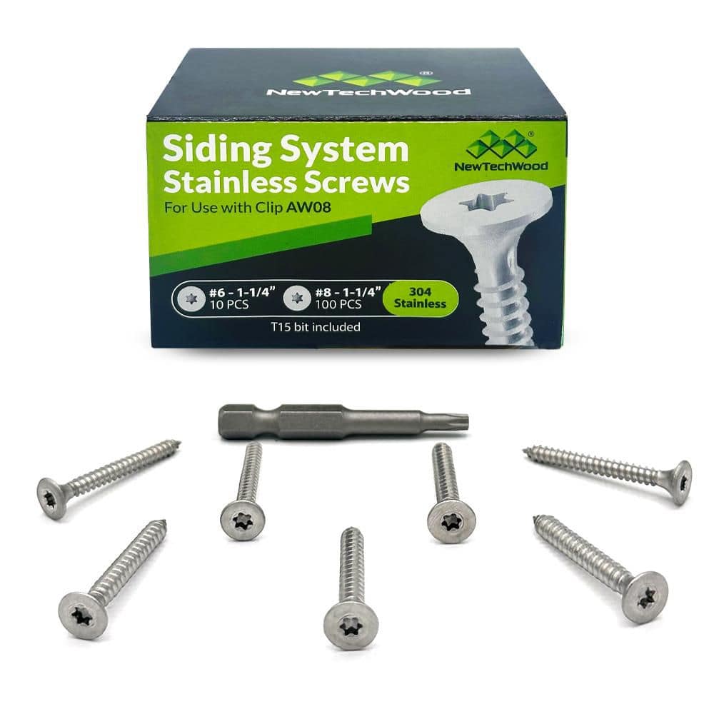 "#6 x 1-1/4 in. and #8 x 1-1/4 in Stainless Steel Torx Flat Head Set Screws for Composite Siding(0.76 lb. /110-Piece)" price history on PriceWatchPro