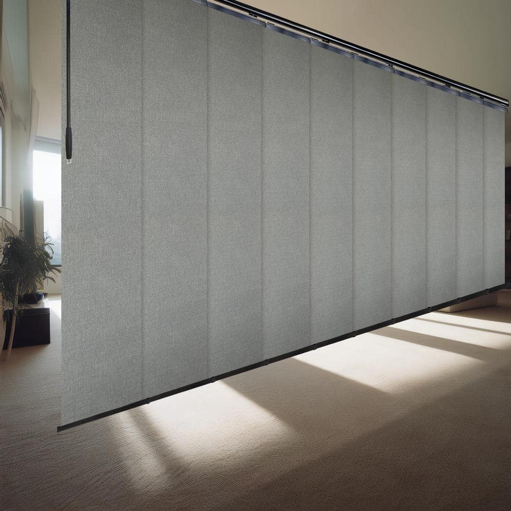 Ulysses 120 in. to 218 in. W x 94 in. L Adjustable 10-Panel Black Double Rail Panel Track with 23.5 in. Slates price history on PriceWatchPro