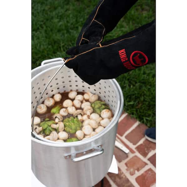 Backyard Pro 18 Qt. Aluminum Fry Pot with 1 Fry Basket for Select Outdoor  Ranges