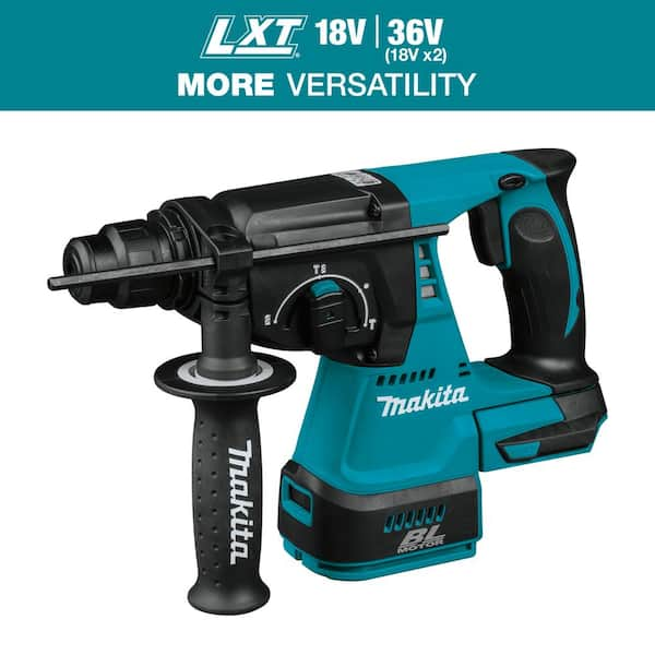 Makita 18V LXT Lithium Ion 1 in. Brushless Cordless SDS Plus Concrete Masonry Rotary Hammer Drill Tool Only XRH01Z The Home Depot