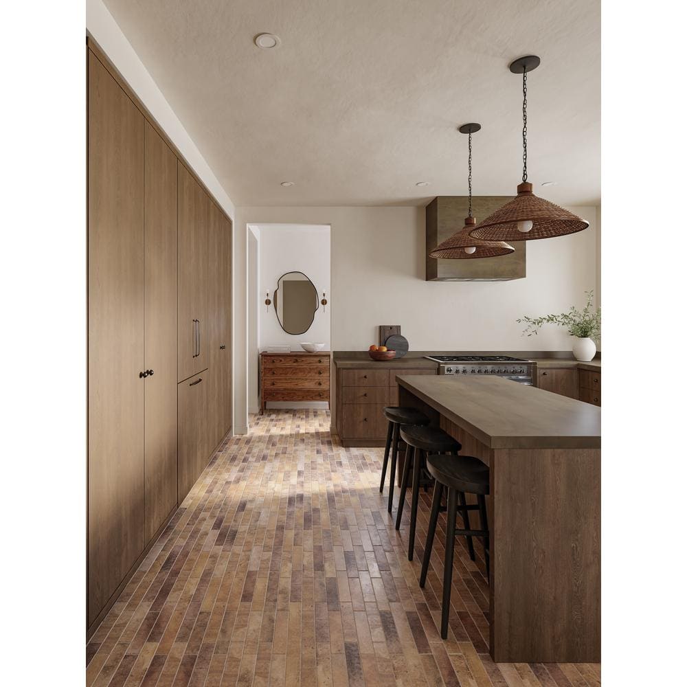 Montana 2x10 Matte Yellowstone Porcelain Brick Look Tile
