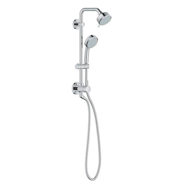 GROHE 18 in. Retrofit Shower System with Standard Shower Arm in Starlight Chrome