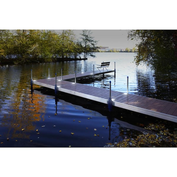 Tommy Docks Clear Stealth Solar Lithium White LED Dock, Deck and