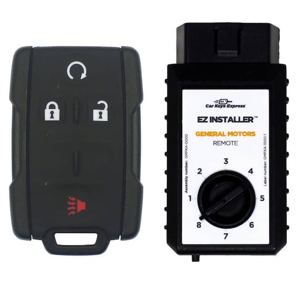 Replacement GM Remote-4 Buttons (Lock, Unlock, Remote Start, and Panic) Includes programming device