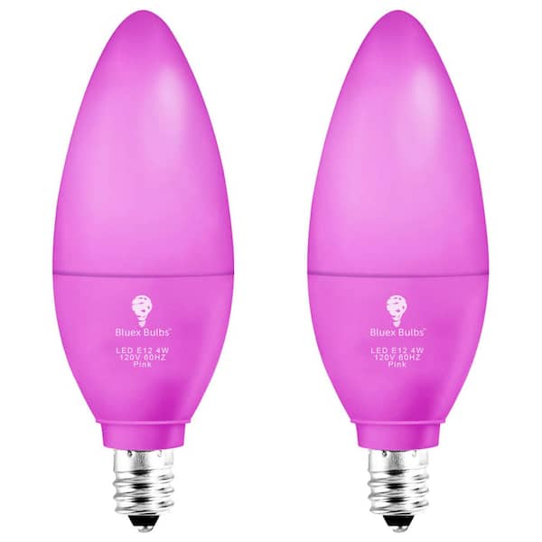 Pink colour led bulb top