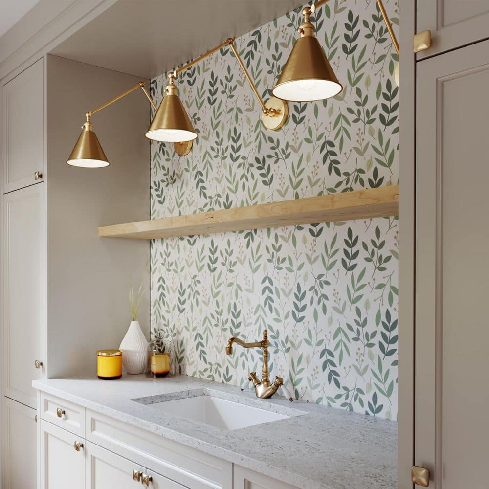 Salem Adjustable Double Arm Wall Sconce in Satin Brass