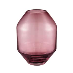 Summerhill Colored Glass 3 in. Decorative Vase in Maroon - Large