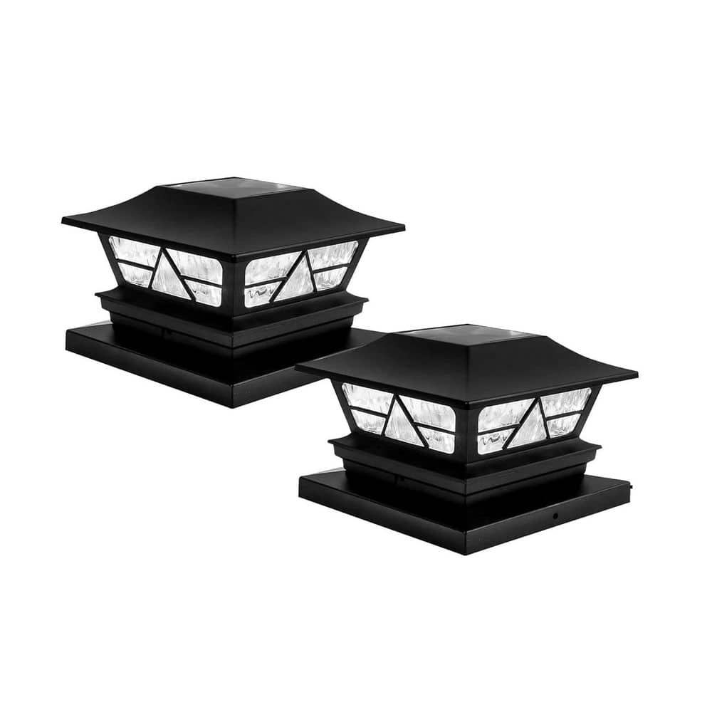 2-Pack Solar Outdoor Fence Post Cap Lights Waterproof Color Changing Mode for Yard Porch Patio 4x4 5x5 6x6 Wood Posts price history on PriceWatchPro