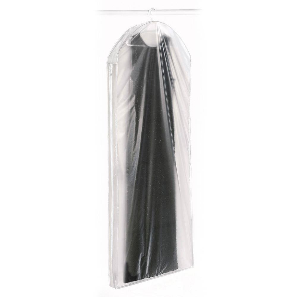 65 Garment Bags for Hanging Clothes, 4 Gussetes, Clear Moth
