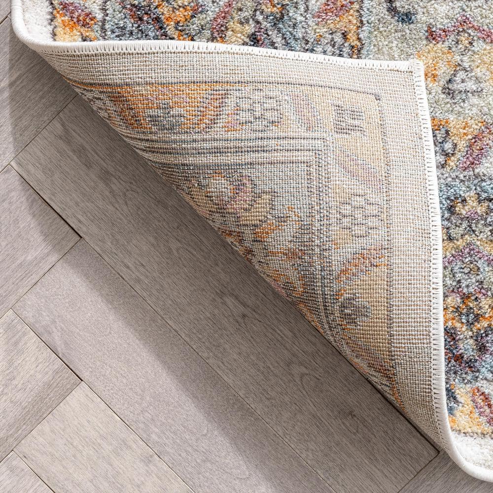 Vintage Bohemian Multicolor Synthetic 5' x 7' Area Rug