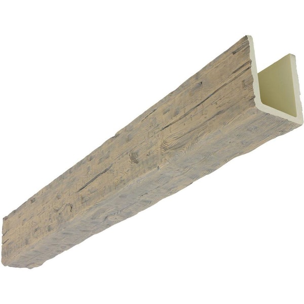 Ekena Millwork Heritage Timber 9.5 in. x 9.5 in. x 8 ft. Salvaged Timber Sandstone Faux Wood Beam
