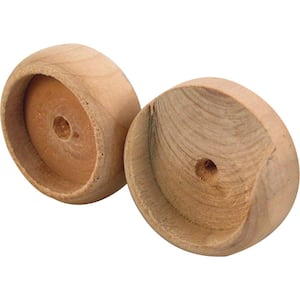 1-3/8 in. Wooden Closet Pole Socket (2-pack)