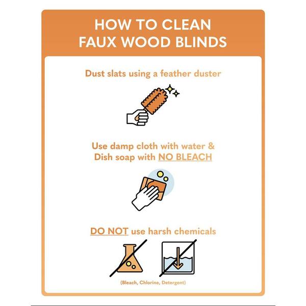 Home Decorators Collection - White Cordless Faux Wood Blinds for Windows with 2 in. Slats - 32 in. W x 36 in. L (Actual Size 31.5 in. W x 36 in. L)