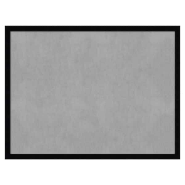 Amanti Art Svelte Noir Black 25 in. x 19 in. Framed Magnetic Board