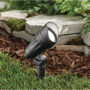 240 Lumen Low Voltage Millennium Black Adjustable Light Color Integrated LED Outdoor Landscape Spot Light