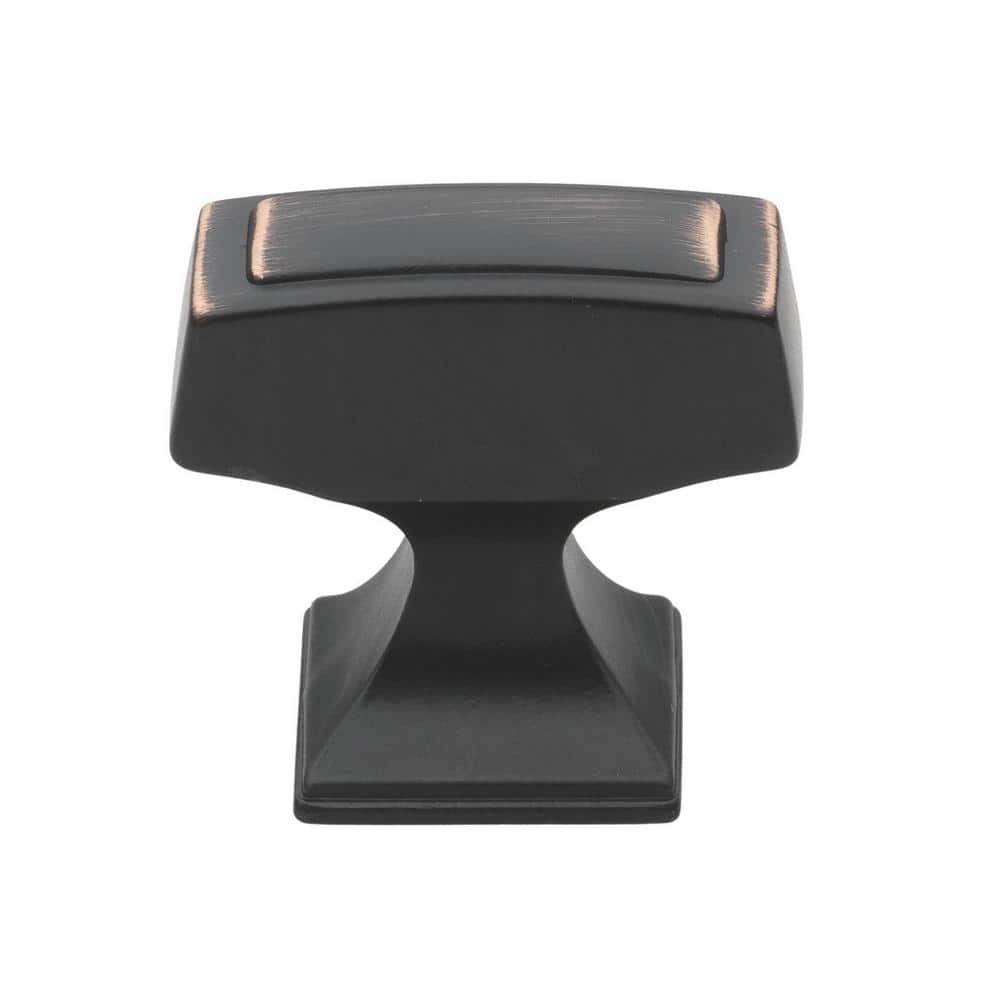1-1/8 in. Oil Rubbed Bronze Deco Rectangle Cabinet Knobs (10-Pack) price history on PriceWatchPro