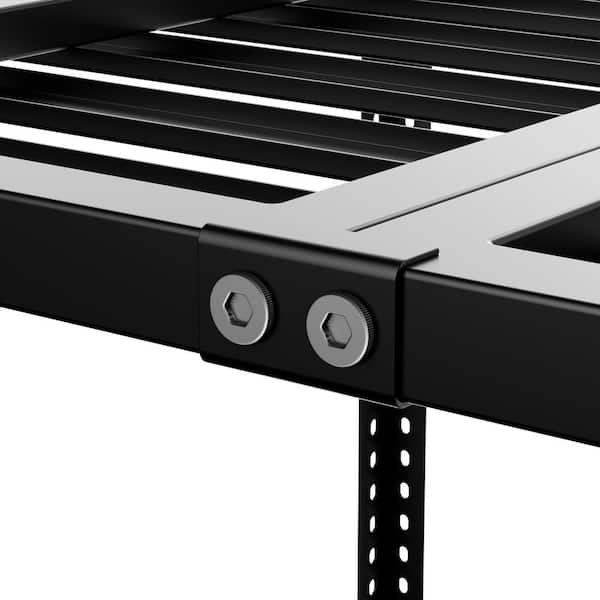 Karl home 36 in. D x 96 in. W Black in Adjustable Height Karl home 36 in. D x 96 in. W Black in Adjustable Height