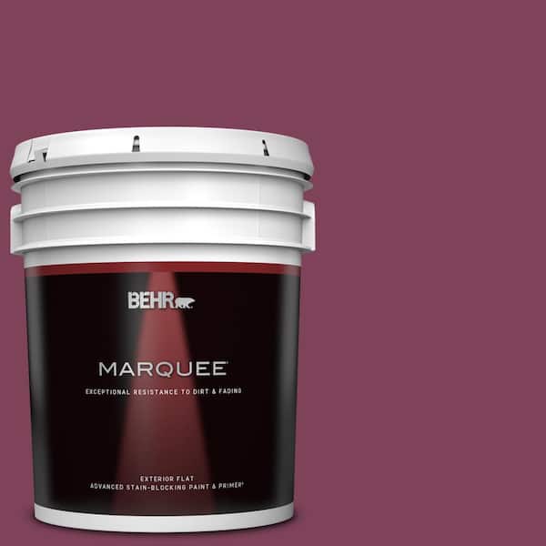 BEHR MARQUEE 5 gal. Home Decorators Collection #HDC-WR14-12 Cheerful Wine Flat Exterior Paint & Primer