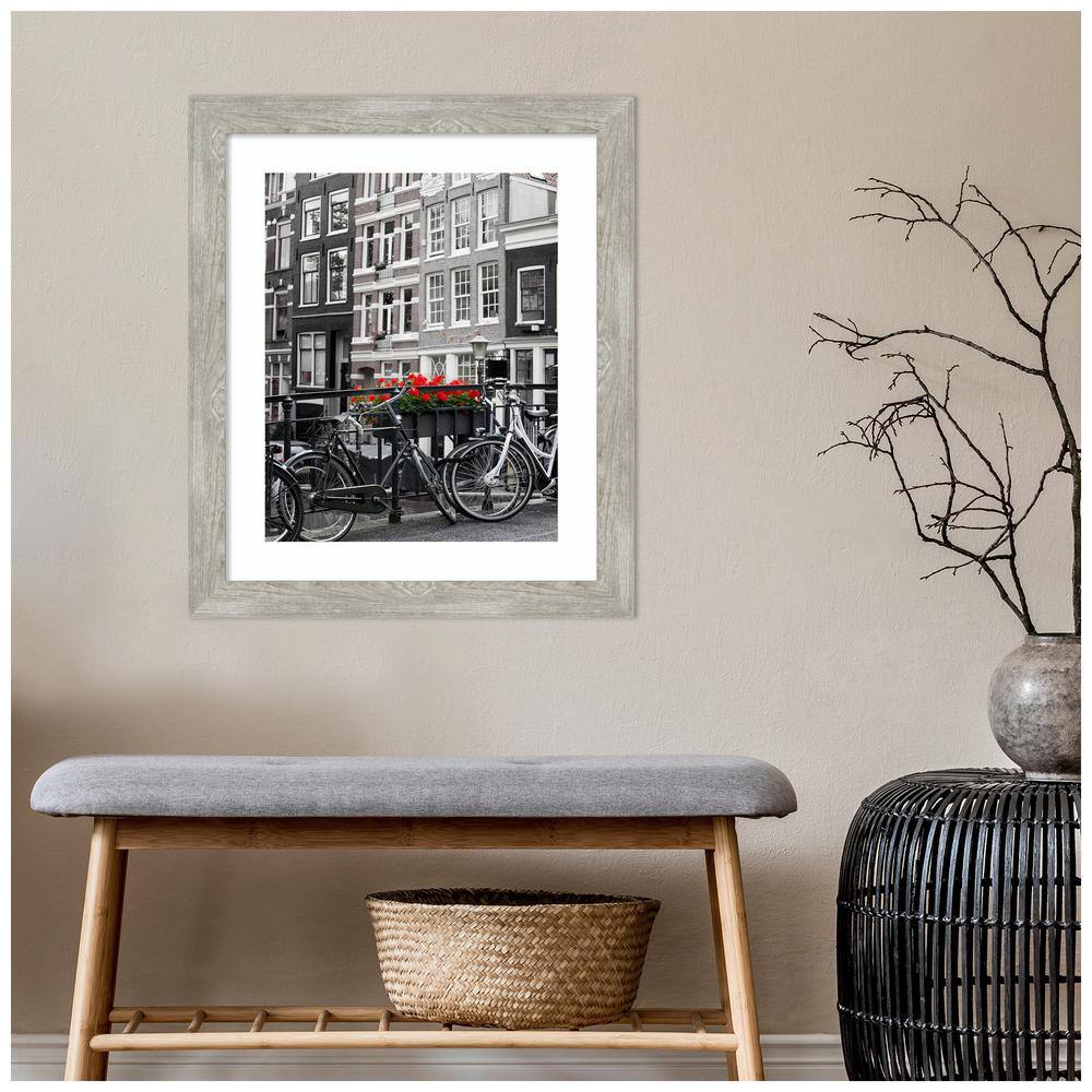 Dove Greywash Narrow Wood 16x20 Picture Frame