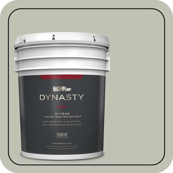 BEHR DYNASTY 5 gal. #ECC-37-1 Arbor Hollow Flat Exterior Stain-Blocking Paint & Primer