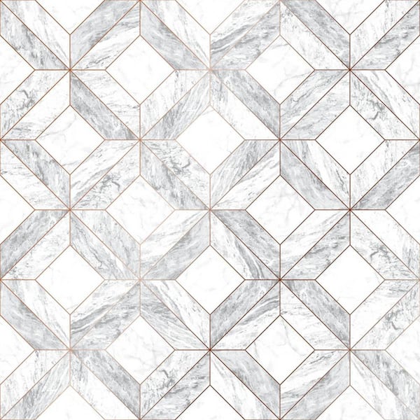 Graham & Brown Marble Marquetry Vinyl Strippable Wallpaper (Covers 56 sq. ft.)