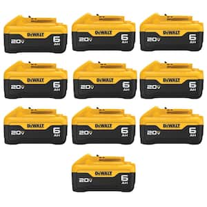 20V MAX Premium Lithium-Ion 6.0Ah Battery Pack (10-Pack)