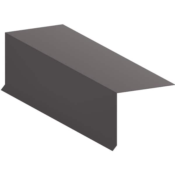 Gibraltar Building Products 2 in. x 4 in. x 10 ft. Galvanized Steel Roof Edge Flashing Bronze