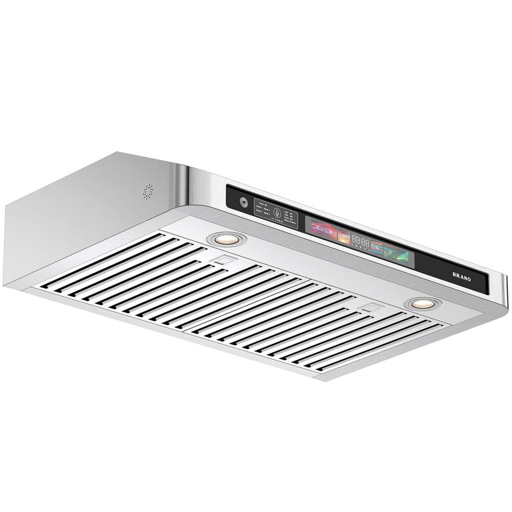 36 in. 900 CFM Ducted Under Cabinet Range Hood in Stainless Steel with LED Light