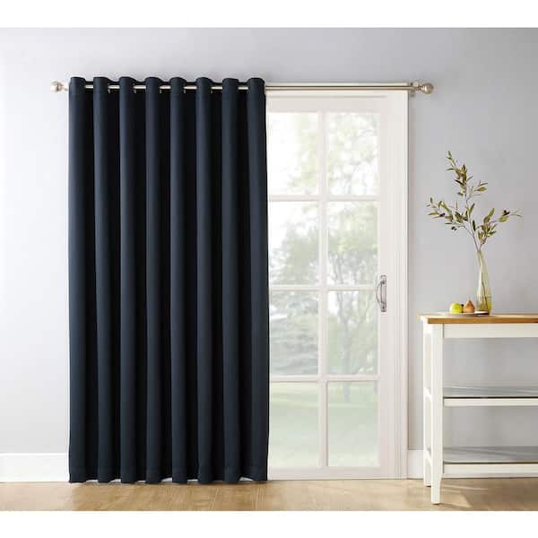 Sun Zero Navy Thermal Extra Wide, Outdoor Curtains Home Depot Canada