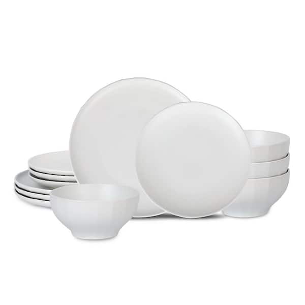 Rio 12-Piece Beige Stoneware Dinnerware Set (Service for 4)