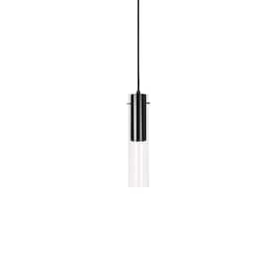 Lena 3 in. 1 Light 9-Watt Black Integrated LED Pendant Light