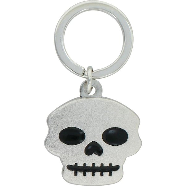 The Hillman Group 3D Silver Skull Key Chain