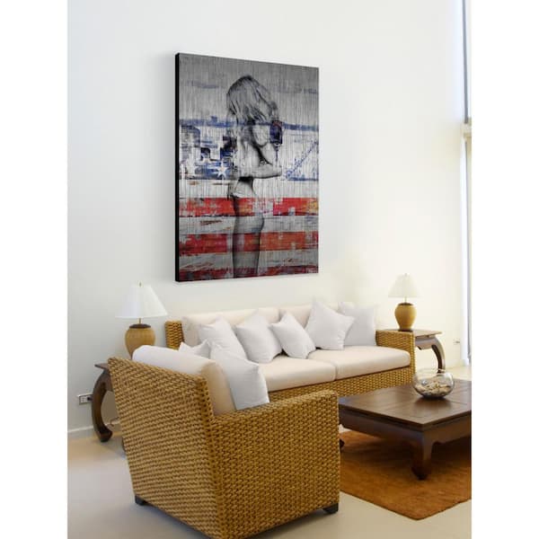 Unbranded 18 in. H x 12 in. W "Behind the Stripes" by Parvez Taj Printed Brushed Aluminum Wall Art