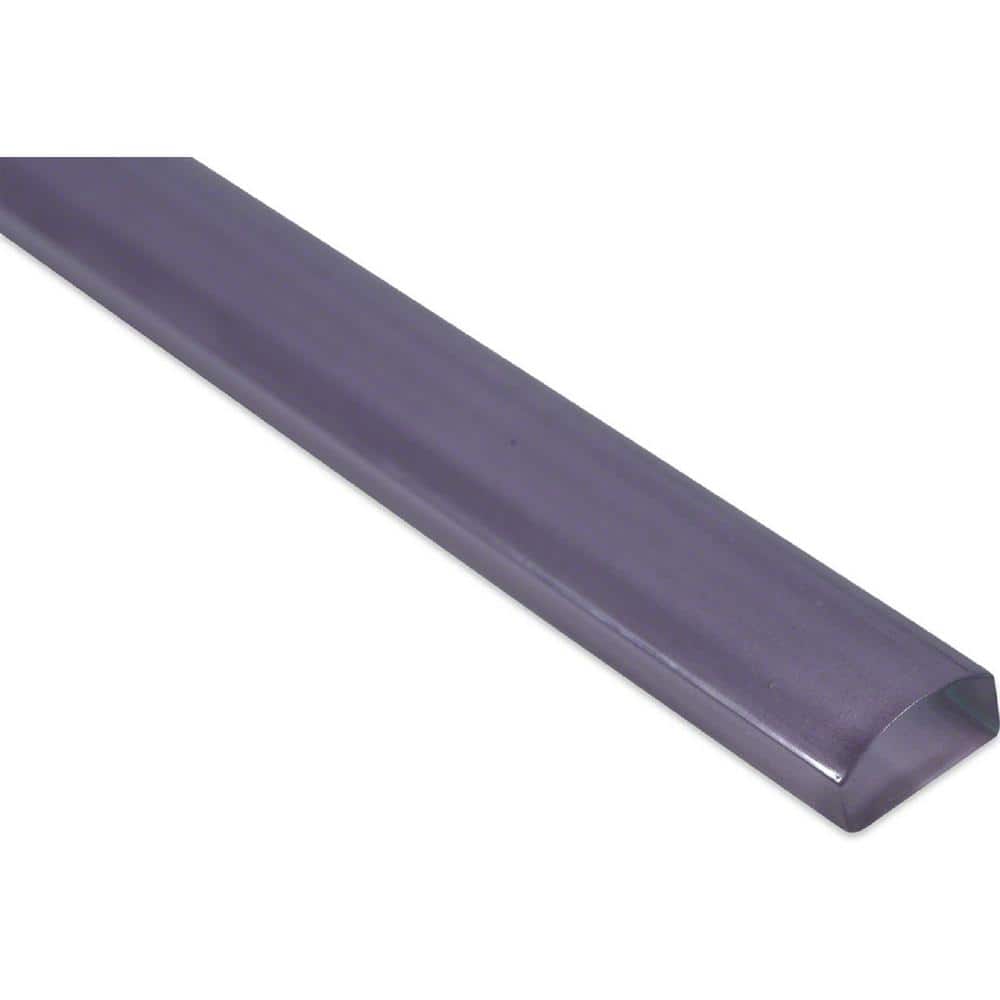 Plum Glass Round Tile Trim for Wall Accent