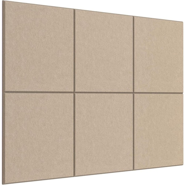 Afoxsos 36 x 24 Large Felt Bulletin Board Tan Sound Insulation Impact Resistance 6 Pack for Office Home Wall Protection