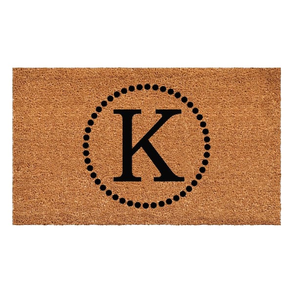 Calloway Mills Barron Doormat, 24" x 36" (Letter K)