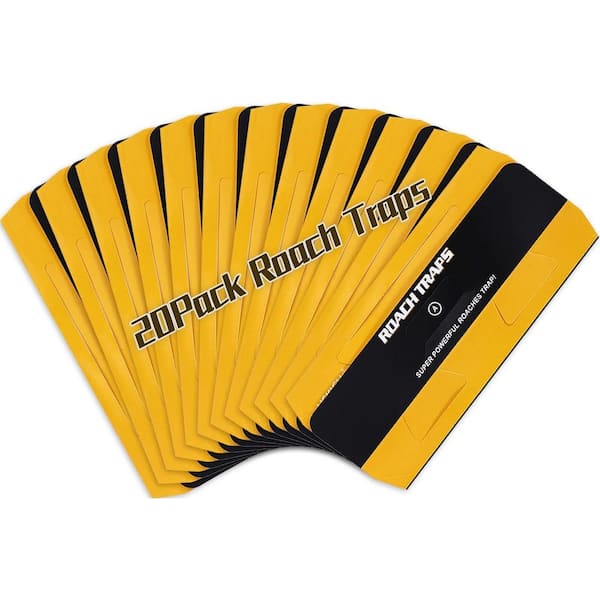 20 Pack Indoor Roach Traps Glue Traps with Child and Pet Safe Formula