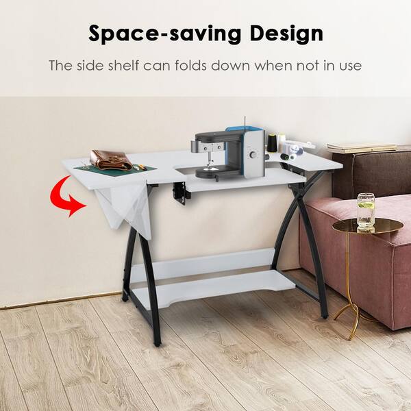 White Sewing Table Cutting Table 