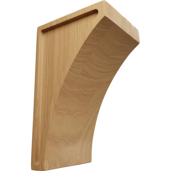 Ekena Millwork 3 in. x 6 in. x 3-1/2 in. Cherry Small Lawson Wood Corbel