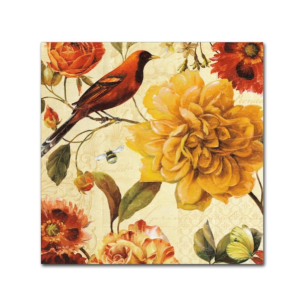 Trademark Fine Art 24 in. x 24 in. "Rainbow Garden Spice II" by Lisa Audit Printed Canvas Wall Art