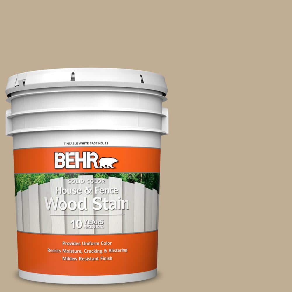 5 gal. #740D-4 Mochachino Solid Color House and Fence Exterior Wood Stain